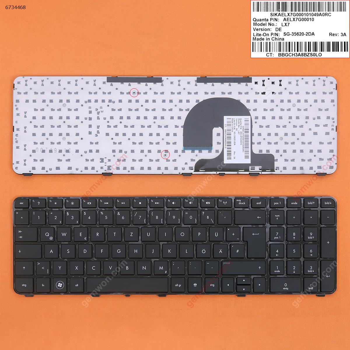 Picture of Laptop Keyboard for HP DV7-4000 GLOSSY  FRAME BLACK