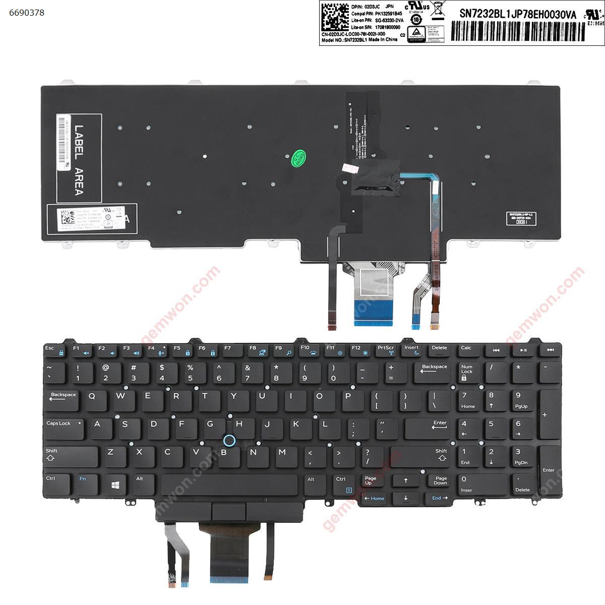 Picture of DELL E5550 BLACK (backlit,With Point Stick ,Win8,)